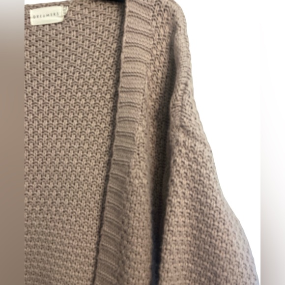 Dreamers | Rose Orange Chunky Knit Cardigan Sweater Warm Women Size XL - Picture 5 of 5